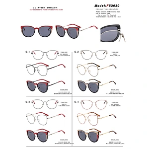 High Quality Stylish metal Magnet Frame Sunglasses